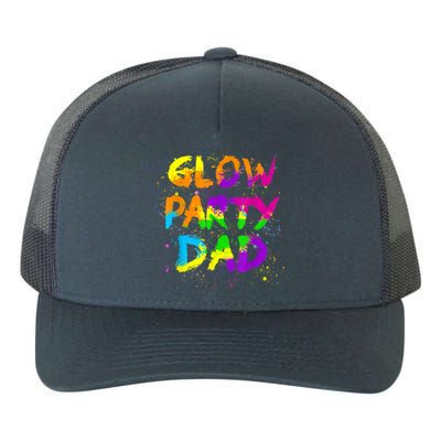 Glow Party Dad Splatter Effect 80 Theme Color Birthday Party Yupoong Adult 5-Panel Trucker Hat