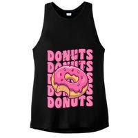 Groovy Pink Donut Squad Sprinkles Donut Lover Matching Donut Ladies PosiCharge Tri-Blend Wicking Tank