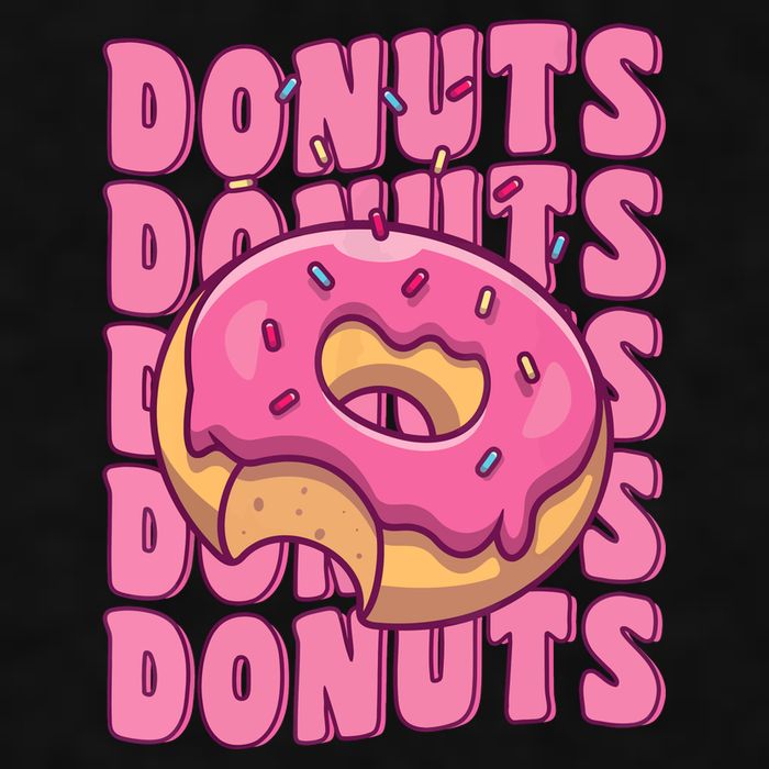 Groovy Pink Donut Squad Sprinkles Donut Lover Matching Donut Ladies PosiCharge Tri-Blend Wicking Tank
