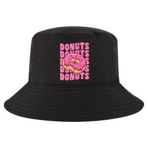 Groovy Pink Donut Squad Sprinkles Donut Lover Matching Donut Cool Comfort Performance Bucket Hat