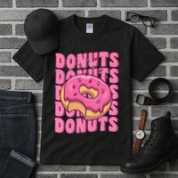 Groovy Pink Donut Squad Sprinkles Donut Lover Matching Donut Tall T-Shirt