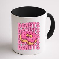 Groovy Pink Donut Squad Sprinkles Donut Lover Matching Donut Mug