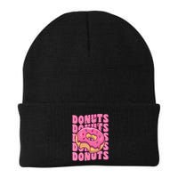 Groovy Pink Donut Squad Sprinkles Donut Lover Matching Donut Beanie