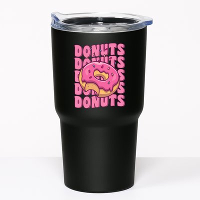 Groovy Pink Donut Squad Sprinkles Donut Lover Matching Donut Tumbler