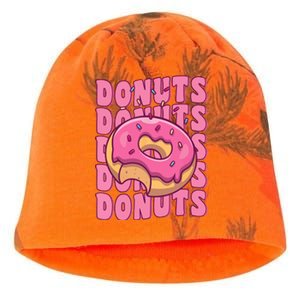 Groovy Pink Donut Squad Sprinkles Donut Lover Matching Donut Kati - Camo Knit Beanie