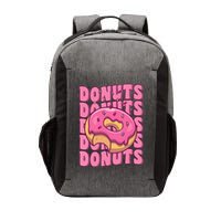 Groovy Pink Donut Squad Sprinkles Donut Lover Matching Donut Vector Backpack