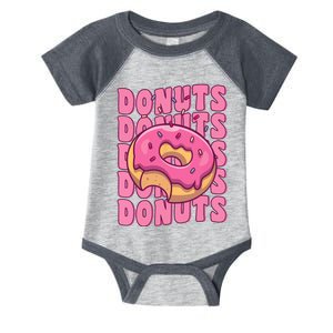 Groovy Pink Donut Squad Sprinkles Donut Lover Matching Donut Infant Baby Jersey Bodysuit