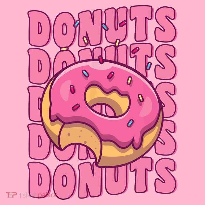 Groovy Pink Donut Squad Sprinkles Donut Lover Matching Donut Premium T-Shirt