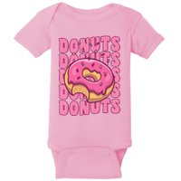 Groovy Pink Donut Squad Sprinkles Donut Lover Matching Donut Baby Bodysuit