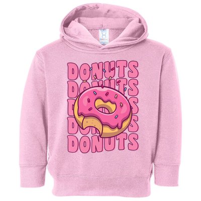 Groovy Pink Donut Squad Sprinkles Donut Lover Matching Donut Toddler Hoodie