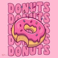Groovy Pink Donut Squad Sprinkles Donut Lover Matching Donut Toddler Hoodie