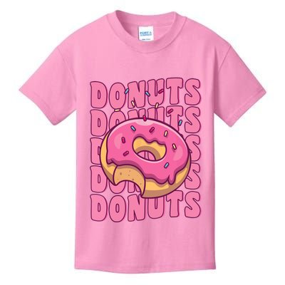 Groovy Pink Donut Squad Sprinkles Donut Lover Matching Donut Kids T-Shirt