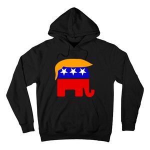 Gop President Donald Trump Republican Elephant Hair Hoodie