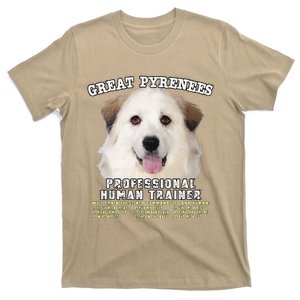 Great Pyrenees Dog Professional Human Trainer Cute Dog T-Shirt