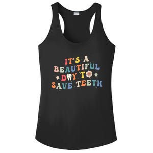 Groovy Pediatric Dentistry Dental Hygiene Assistant Dentist Ladies PosiCharge Competitor Racerback Tank