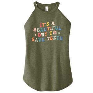 Groovy Pediatric Dentistry Dental Hygiene Assistant Dentist Women's Perfect Tri Rocker Tank