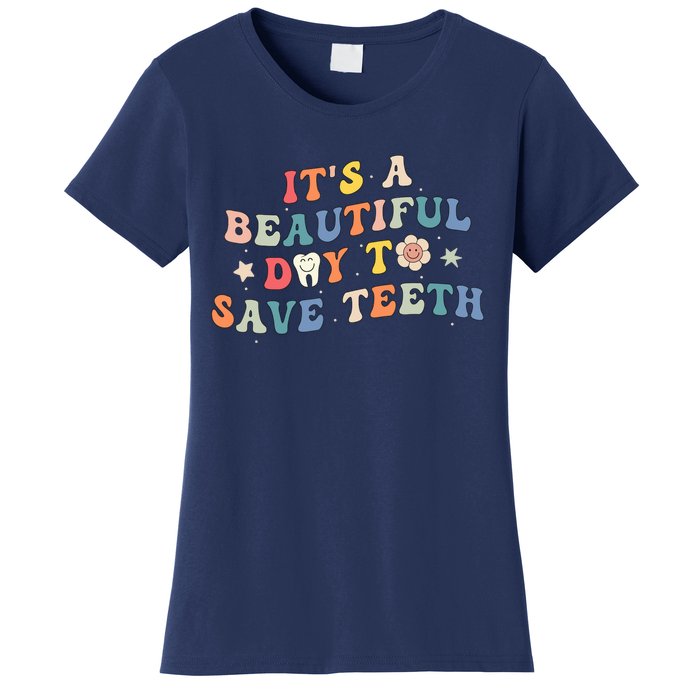 Groovy Pediatric Dentistry Dental Hygiene Assistant Dentist Women's T-Shirt