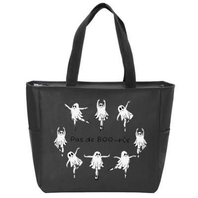 Ghost Pas De BooréE Ballet Dancer Spooky Halloween Gift Zip Tote Bag