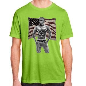 Gangster Pro Donald Trump Tattoo Republican American Flag Adult ChromaSoft Performance T-Shirt