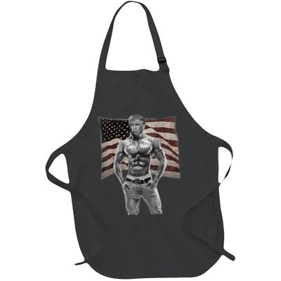 Gangster Pro Donald Trump Tattoo Republican American Flag Apron