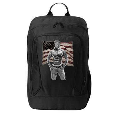 Gangster Pro Donald Trump Tattoo Republican American Flag City Backpack