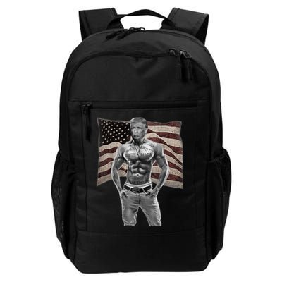 Gangster Pro Donald Trump Tattoo Republican American Flag Backpack