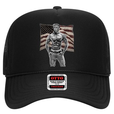 Gangster Pro Donald Trump Tattoo Republican American Flag Trucker Hat