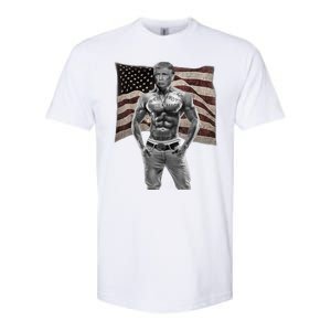 Gangster Pro Donald Trump Tattoo Republican American Flag Softstyle CVC T-Shirt