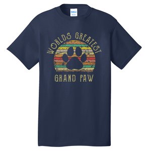 Grand Paw Dog Lover Grandpaw Fathers Day Tall T-Shirt