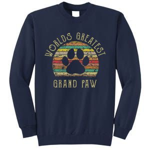 Grand Paw Dog Lover Grandpaw Fathers Day Tall Sweatshirt