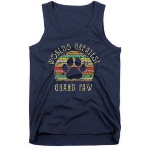 Grand Paw Dog Lover Grandpaw Fathers Day Tank Top