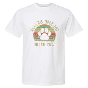 Grand Paw Dog Lover Grandpaw Fathers Day Garment-Dyed Heavyweight T-Shirt