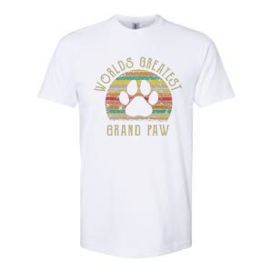 Grand Paw Dog Lover Grandpaw Fathers Day Softstyle CVC T-Shirt