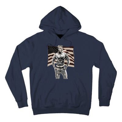 Gangster Pro Donald Trump Tattoo Republican American Flag V2 Tall Hoodie