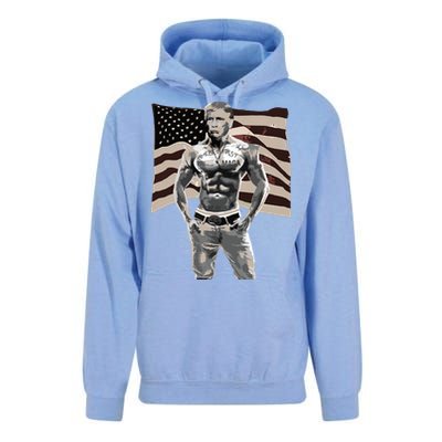 Gangster Pro Donald Trump Tattoo Republican American Flag V2 Unisex Surf Hoodie