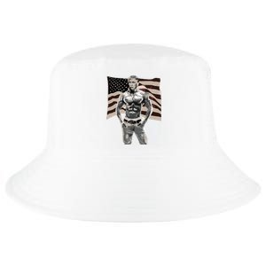 Gangster Pro Donald Trump Tattoo Republican American Flag V2 Cool Comfort Performance Bucket Hat