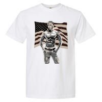 Gangster Pro Donald Trump Tattoo Republican American Flag V2 Garment-Dyed Heavyweight T-Shirt