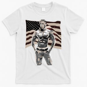 Gangster Pro Donald Trump Tattoo Republican American Flag V2 T-Shirt