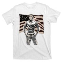 Gangster Pro Donald Trump Tattoo Republican American Flag V2 T-Shirt