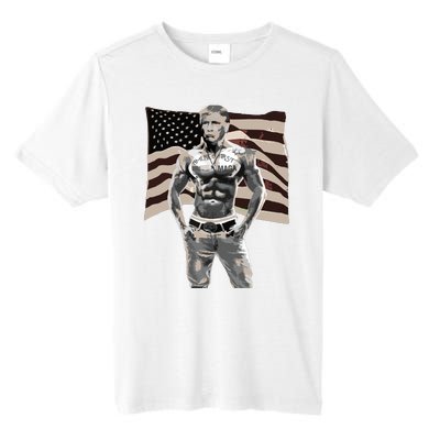 Gangster Pro Donald Trump Tattoo Republican American Flag V2 Tall Fusion ChromaSoft Performance T-Shirt