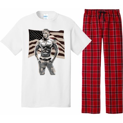 Gangster Pro Donald Trump Tattoo Republican American Flag V2 Pajama Set