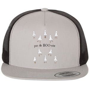 Ghost Pas De BooréE Ballet Dancer Spooky Halloween Flat Bill Trucker Hat