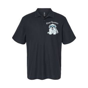 Great Pyrenees Dog With Sunglasses Cool Great Pyrenees Softstyle Adult Sport Polo