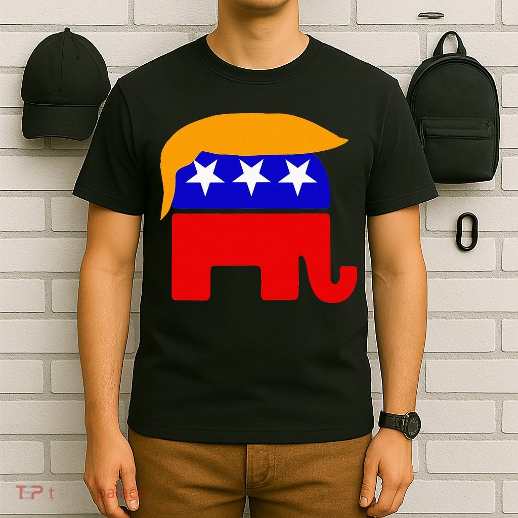 Gop President Donald Trump Republican Elephant Hair T-Shirt