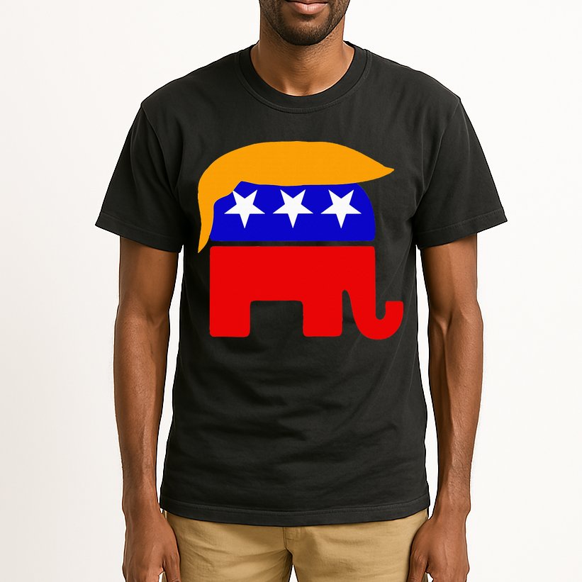 Gop President Donald Trump Republican Elephant Hair Tall T-Shirt