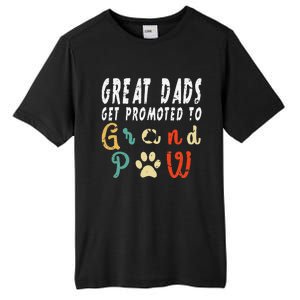 Grand Paw Dog  Great Dads Get Promoted To Grandpaw Tall Fusion ChromaSoft Performance T-Shirt