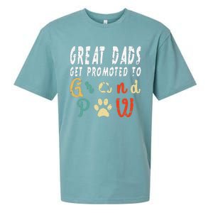 Grand Paw Dog  Great Dads Get Promoted To Grandpaw Sueded Cloud Jersey T-Shirt