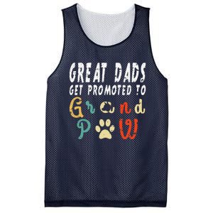 Grand Paw Dog  Great Dads Get Promoted To Grandpaw Mesh Reversible Basketball Jersey Tank