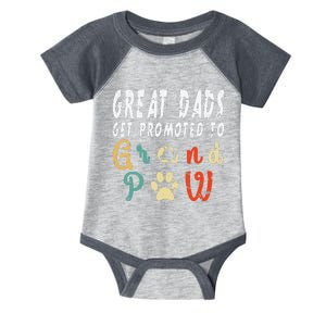 Grand Paw Dog  Great Dads Get Promoted To Grandpaw Infant Baby Jersey Bodysuit