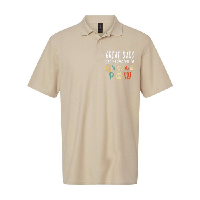 Grand Paw Dog  Great Dads Get Promoted To Grandpaw Softstyle Adult Sport Polo